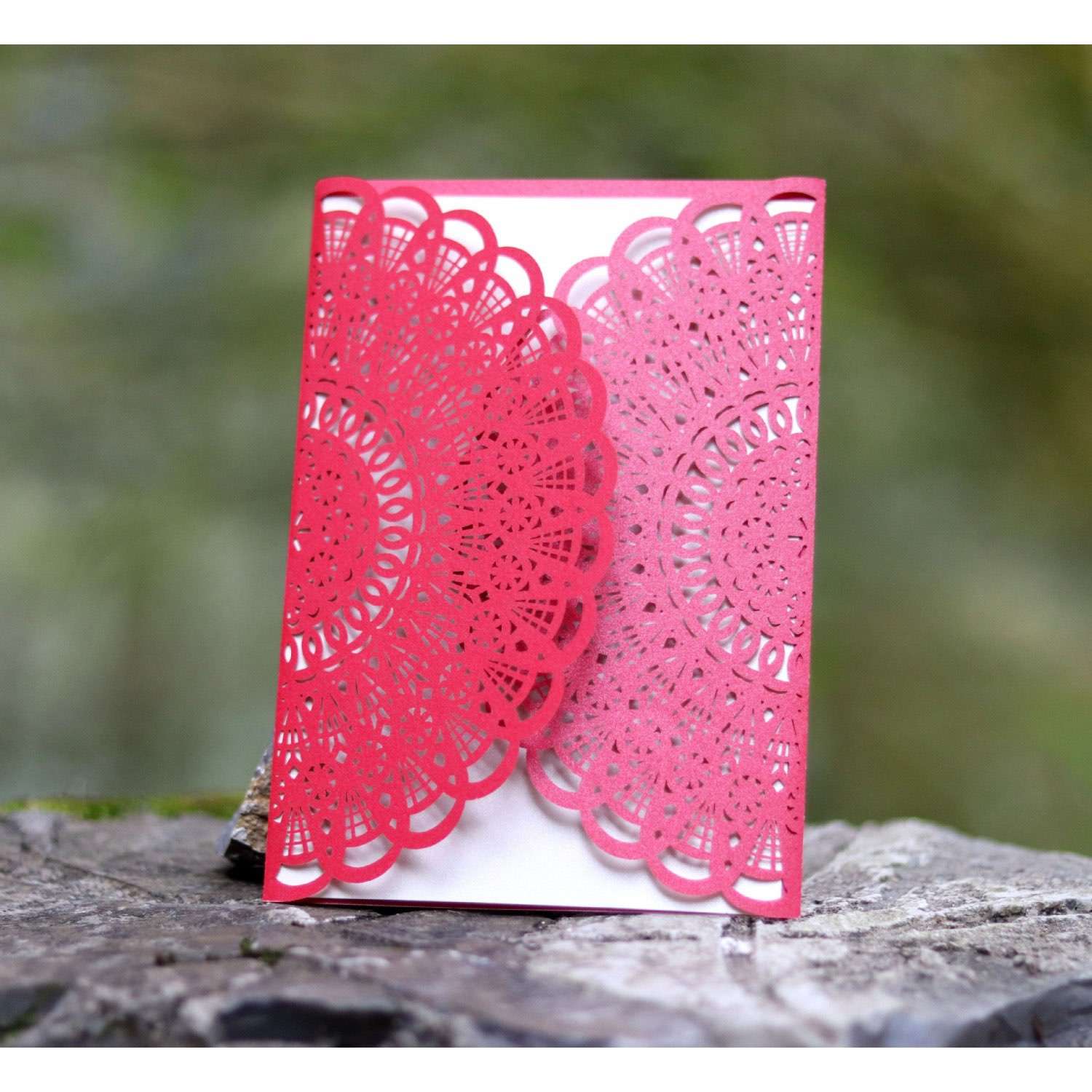 Thank You Card With Hemp Rope Laser Cut Invitation Wedding Supplies